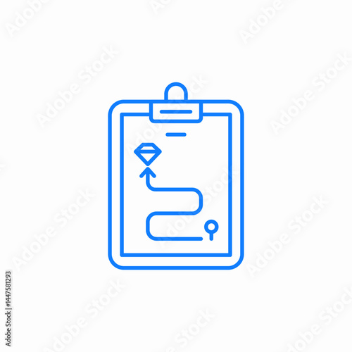 strategic plan icon sign vector