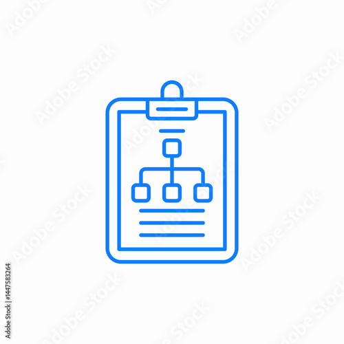 workflow chart icon sign vector