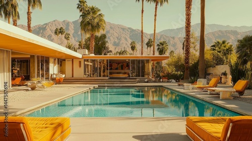 Embrace the calming vibes of a tropical paradise in Palm Springs.