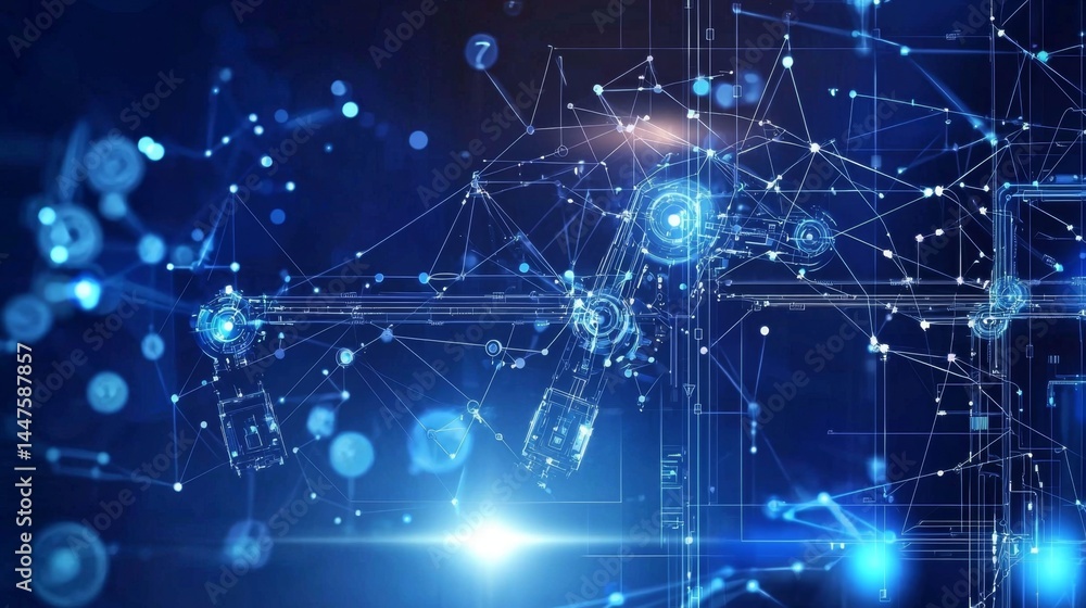 Obraz premium Explore the role of IoT software in enhancing digital factories.