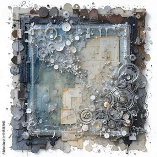 old metal plate