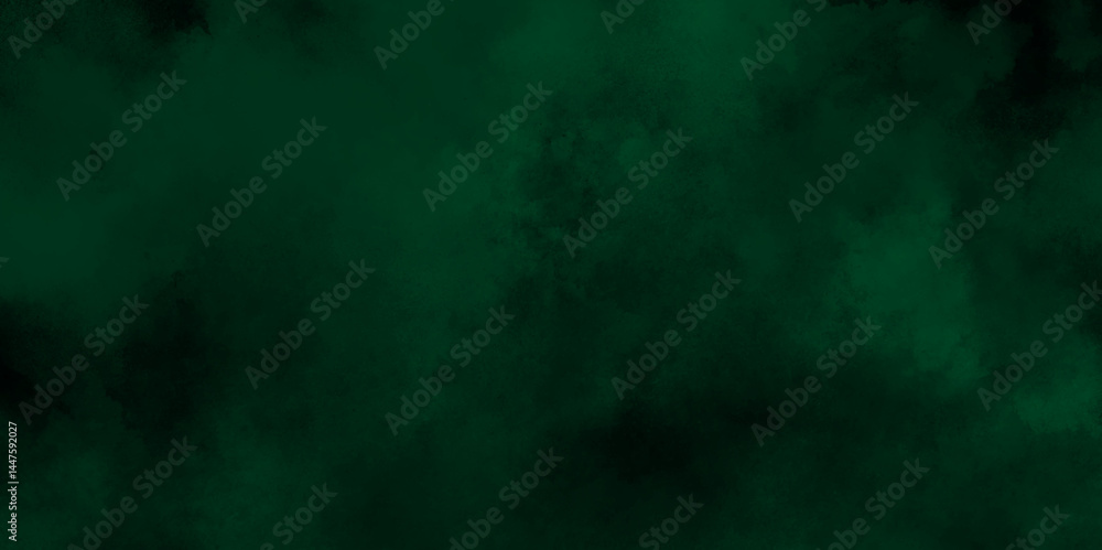 Fototapeta premium abstract cloud and vapor texture background. Black and Green smoke aquarelle smudge illustration smooth grungy smokey light green colors ink glow. green color powder explosion 