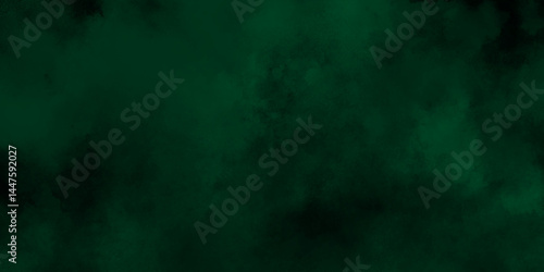 abstract cloud and vapor texture background. Black and Green smoke aquarelle smudge illustration smooth grungy smokey light green colors ink glow. green color powder explosion	