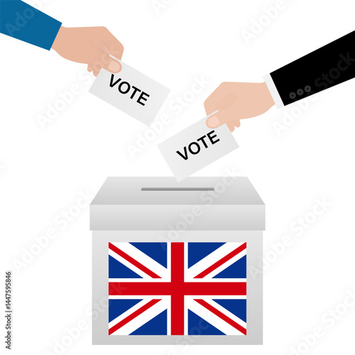 Election in the United Kingdom. Election Concept. Vector Illustration.