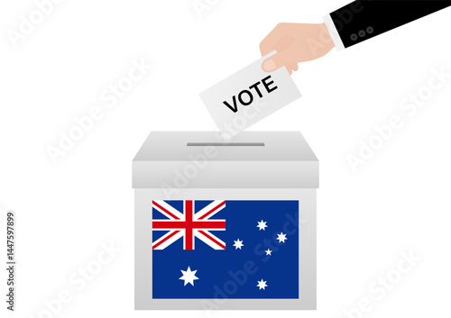 Election in the Australia. Election Concept. Vector Illustration.