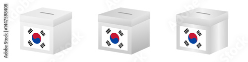 Election in the Korea. Election Concept. Vector Illustration.