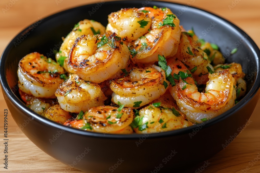 Spicy Garlic Shrimp Stir-Fry in Wok Spicy Garlic Shrimp Stir-Fry in Wok