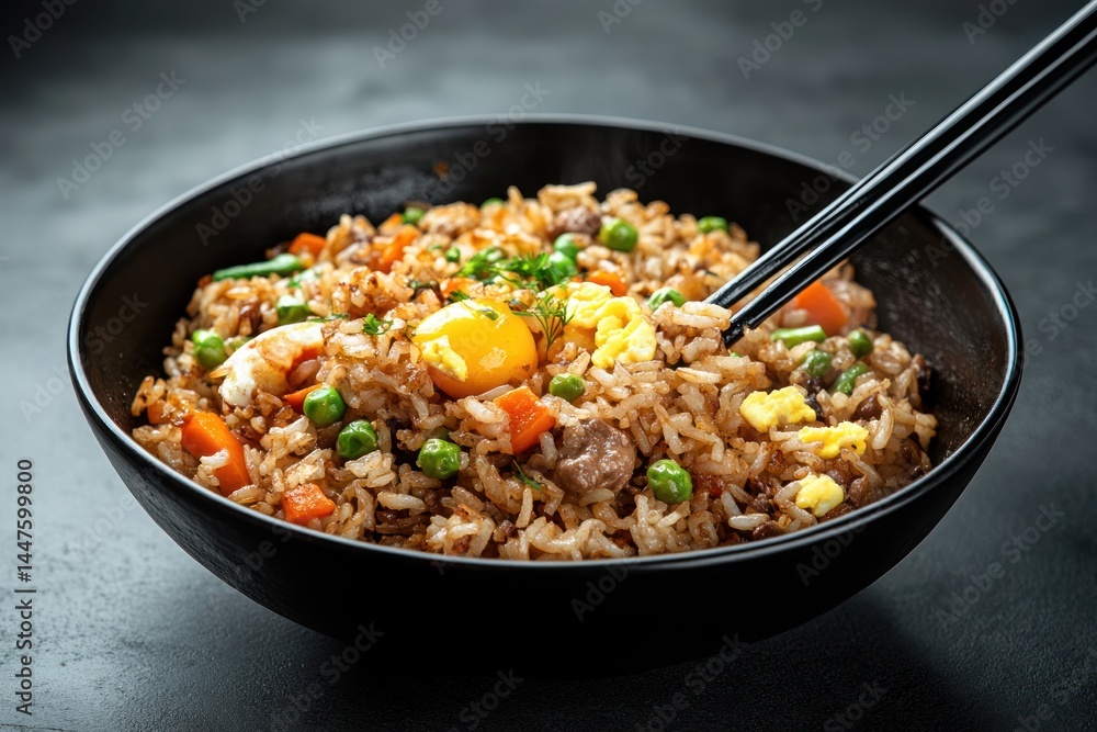 Wok Cooking Fried Rice with Vegetables and Scrambled Egg Wok Cooking Fried Rice with Vegetables and Scrambled Egg