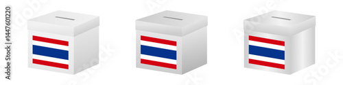 Election in the Thailand. Election Concept. Vector Illustration.
