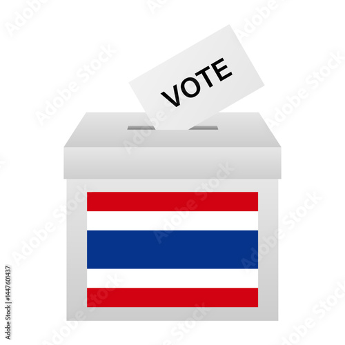 Election in the Thailand. Election Concept. Vector Illustration.