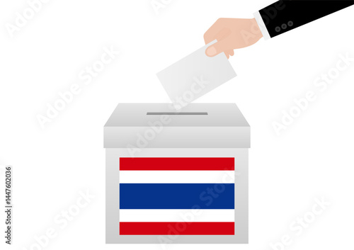 Election in the Thailand. Election Concept. Vector Illustration.