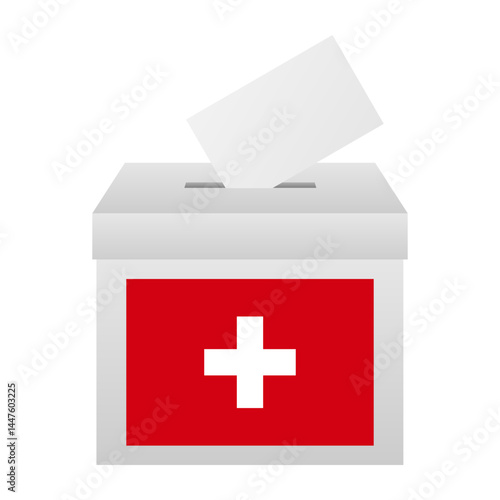 Election in the Switzerland. Election Concept. Vector Illustration.