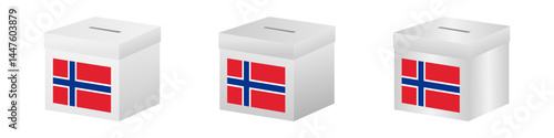 Election in the Norway. Election Concept. Vector Illustration.