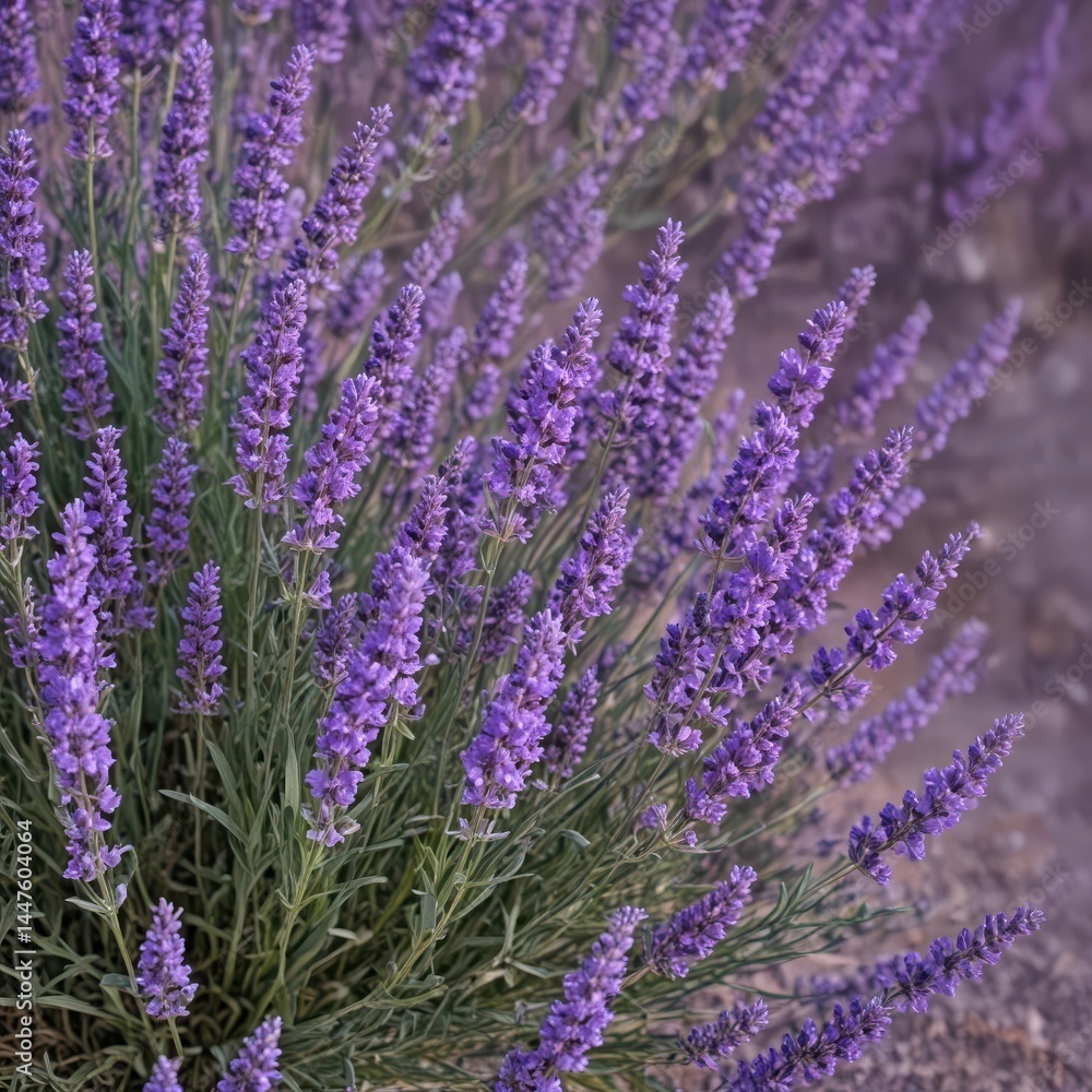 Fototapeta premium A profuse bouquet of lavender flowers, vibrant purple hues , purple flowers, aromatherapy, essential oil