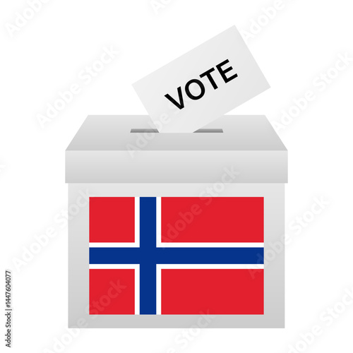 Election in the Norway. Election Concept. Vector Illustration.