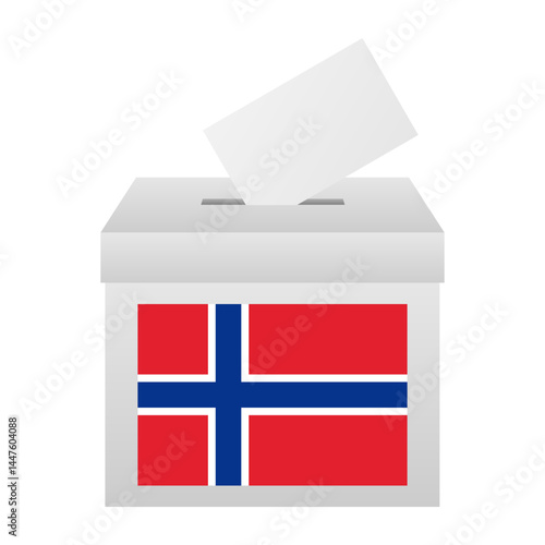 Election in the Norway. Election Concept. Vector Illustration.