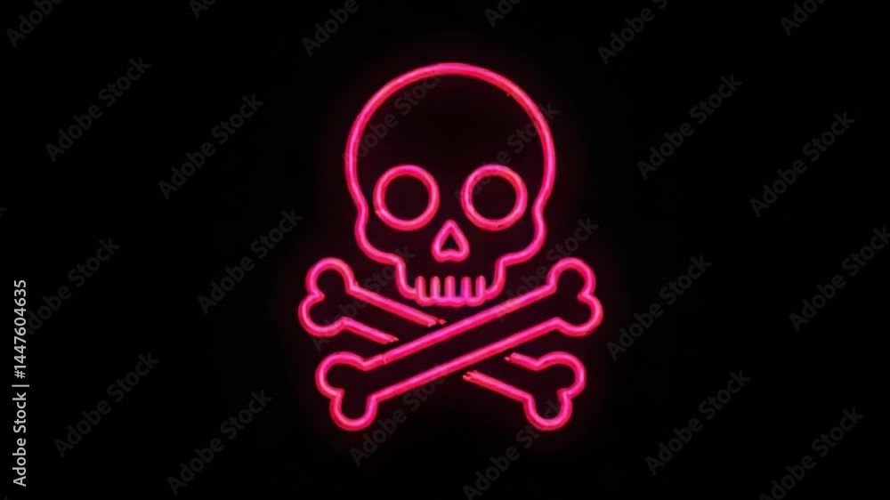 Pink neon skull and crossbones glowing with an edgy, rebellious vibe. Perfect for Halloween or rockthemed designs that need an edgy touch. Pink neon skull and crossbones glowing with an edgy, rebellious vibe. Perfect for Halloween or rockthemed designs that need an edgy touch.