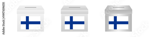 Election in the Finland. Election Concept. Vector Illustration.