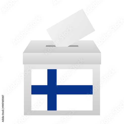 Election in the Finland. Election Concept. Vector Illustration.