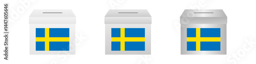 Election in the Sweden. Election Concept. Vector Illustration.