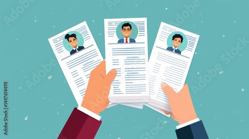 AI-powered resume screening optimizing corporate hiring processes