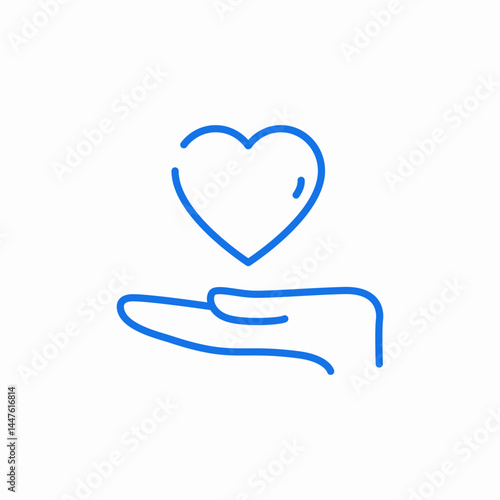 giving love care icon sign vector