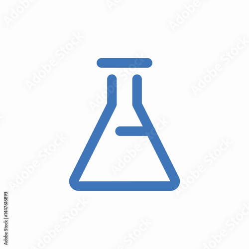 glass tube icon sign vector