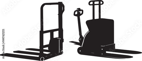 Electric Pallet Jack Silhouettes
