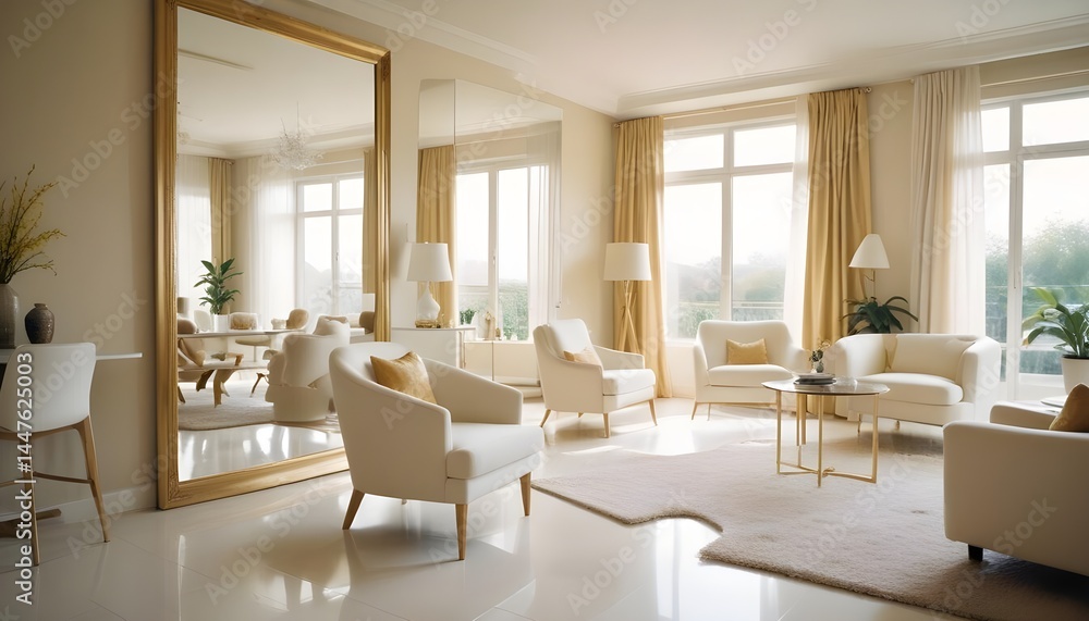Photo interior modern design room 3d illustration Photo interior modern design room 3d illustration