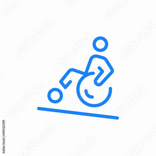 person special needs icon sign vector