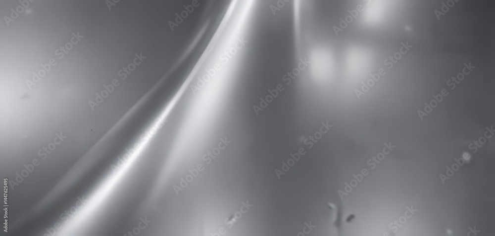 Obraz premium Sleek silver metallic surface, highly polished and reflective , texture, design