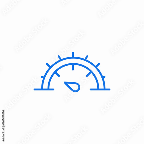 speedometer performance gauge icon sign vector