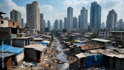 Contrasting wealth and poverty in urban landscapes