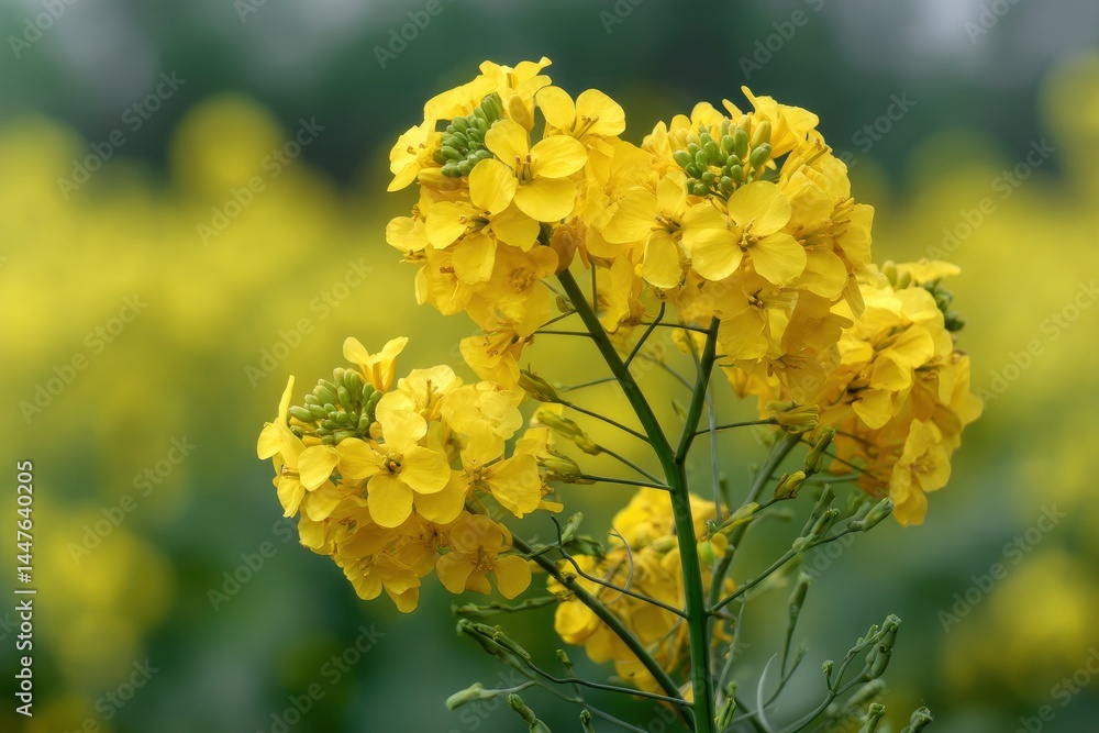 Yellow Flower Blossom on Stem Yellow Flower Blossom on Stem