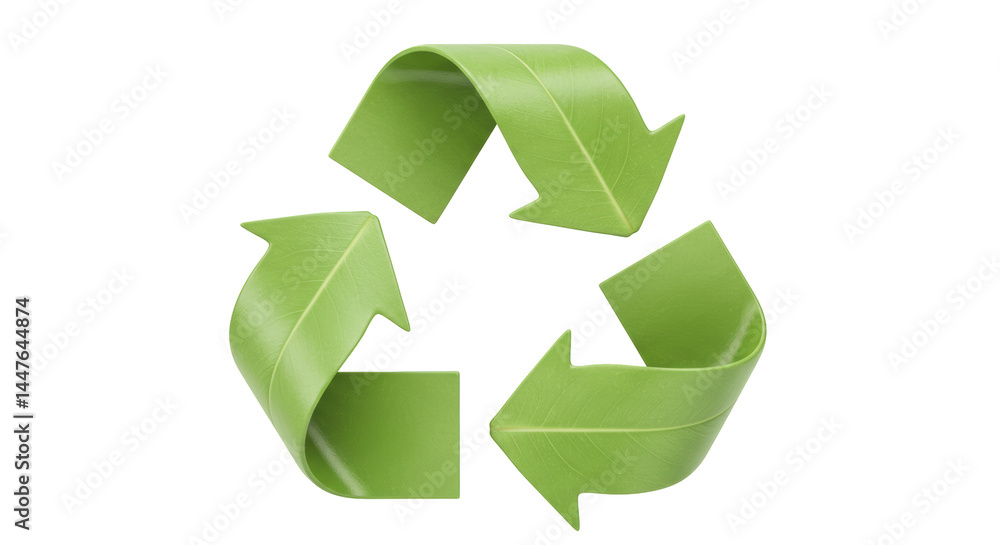 Obraz premium Isolated Recycle Leaf Symbol