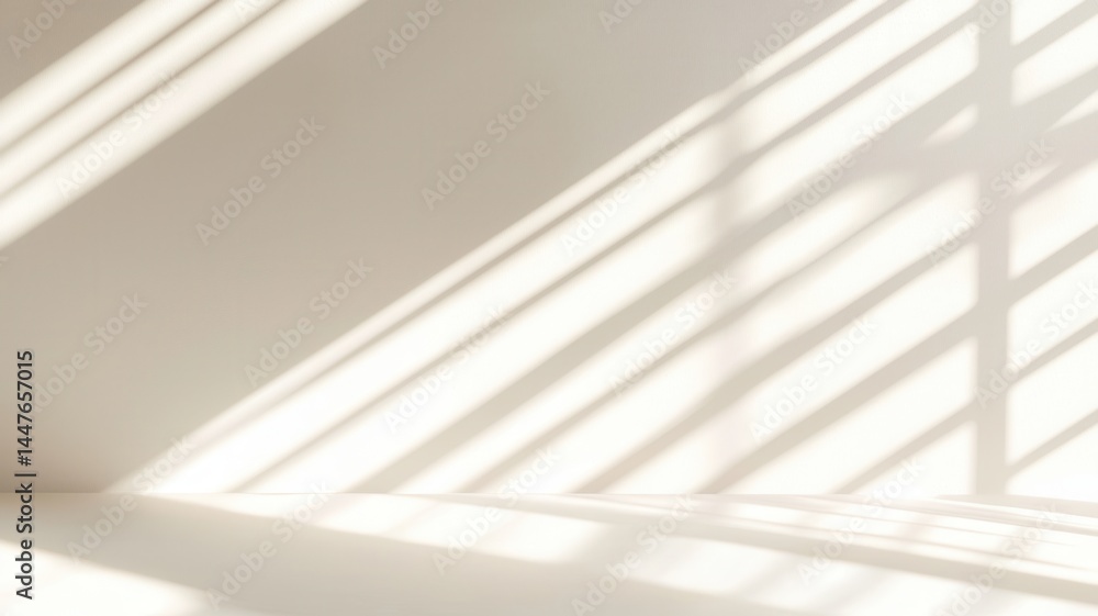 Fototapeta premium casting shadow on atmosphere curtain in sunlight, creating a peaceful and relaxing white