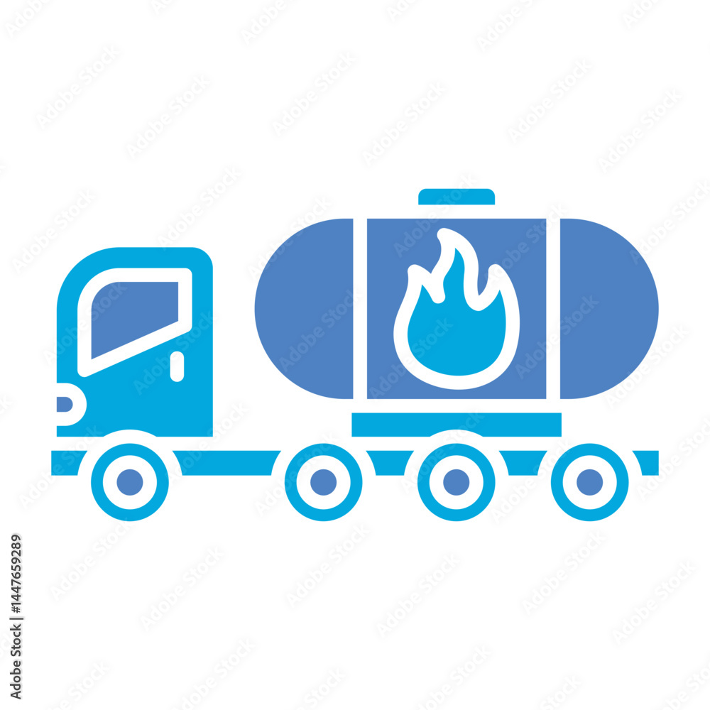 Obraz premium Oil truck Icon