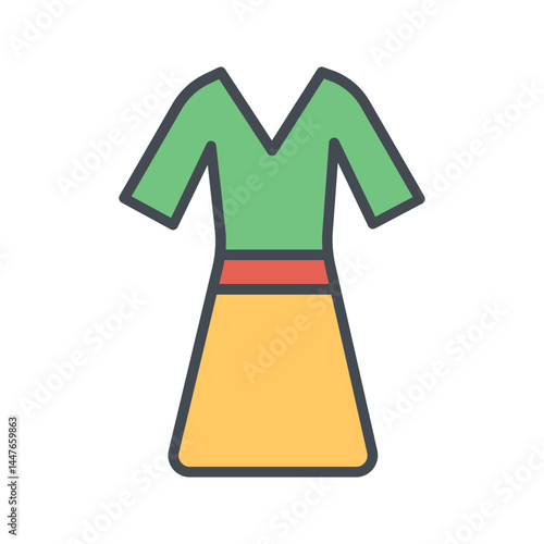 Traditional Clothing Icon Design
