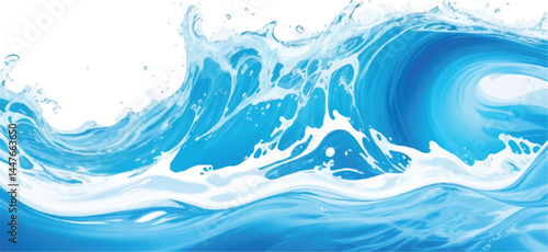 Abstract Blue and White water ocean Curve Background Template with a Modern Light Blue Gradient Design, Perfect for Posters, Brochures, Websites, and Flyers
