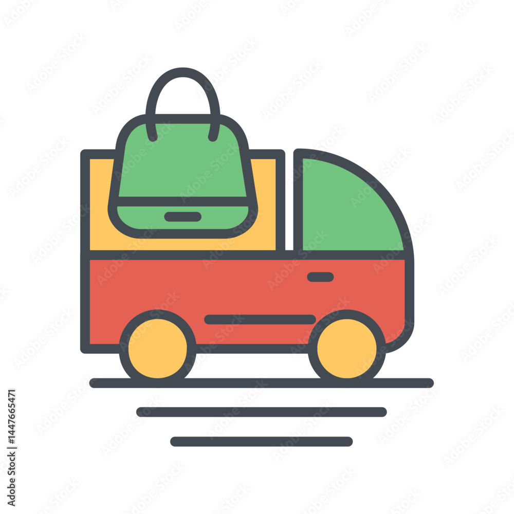 Fototapeta premium Free Delivery Icon Design