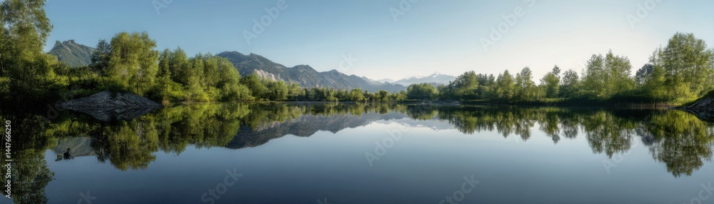 The perfect mirror of nature reflections on water The perfect mirror of nature reflections on water