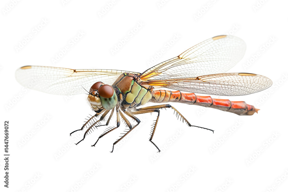 Highlight insect beauty with a dragonfly illustration perfectly isolated on a clean transparent background Highlight insect beauty with a dragonfly illustration perfectly isolated on a clean transparent background