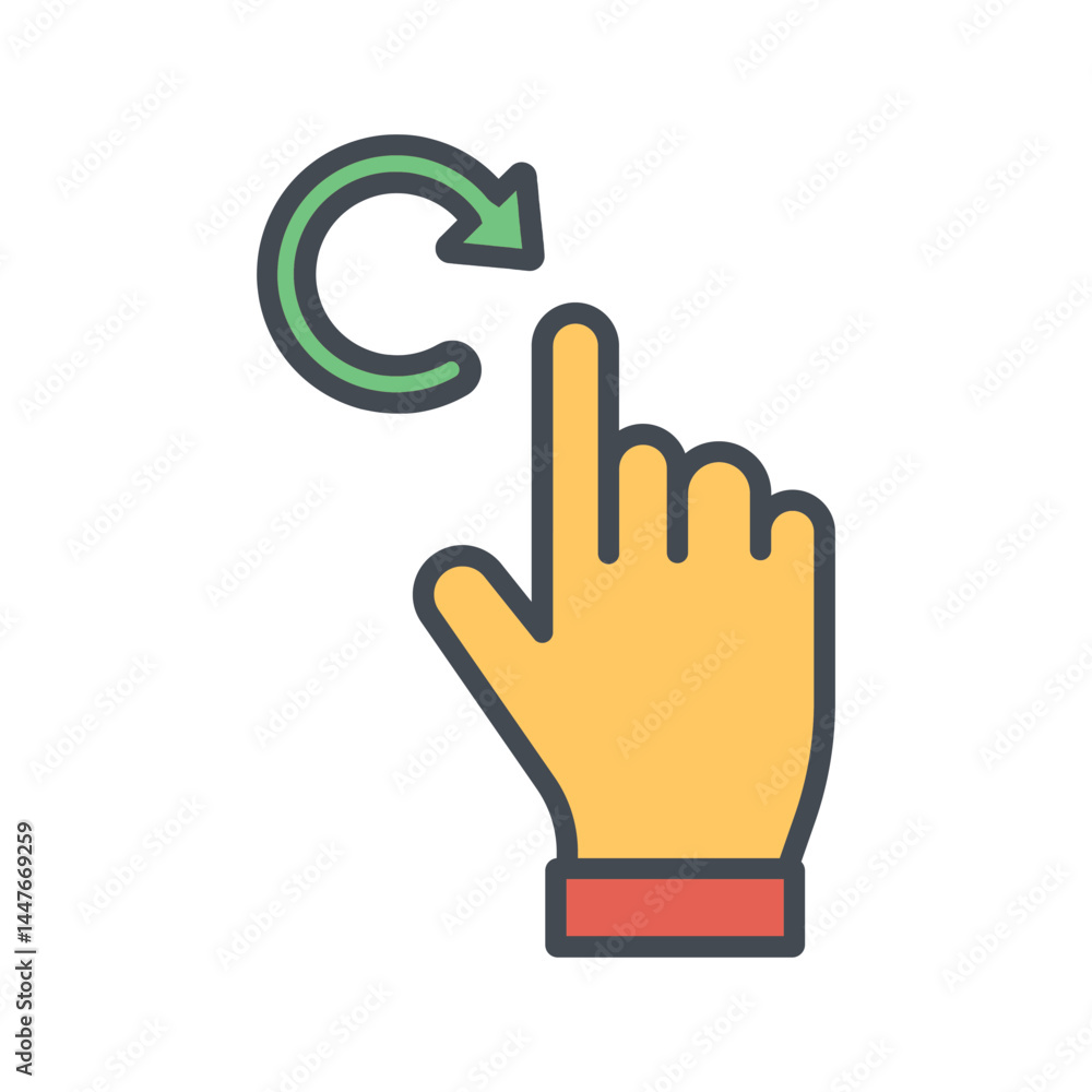 Obraz premium Rotate Icon Design