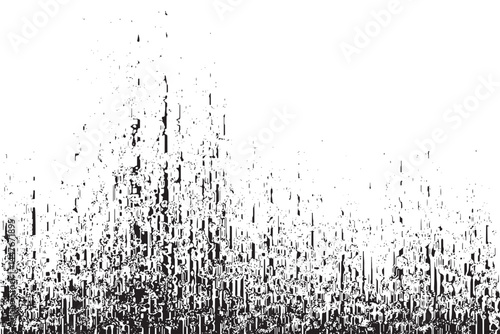 Black grunge Texture on White Background . Modern Vector Art . Old Paper Effect with Comic Texture . Abstract Wall Design . Grunge Comic Texture Overlay . Vintage Paper Look	