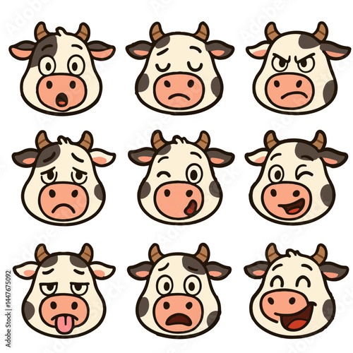Emotions cow icon set cartoon vector
vector set collection cartoon animals illustrations on white background
cartoon collection cow
collection of 9 cartoon animals