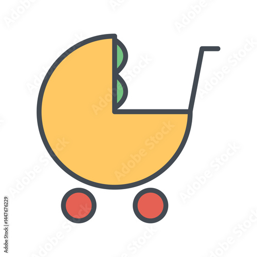 Baby Crib Icon Design