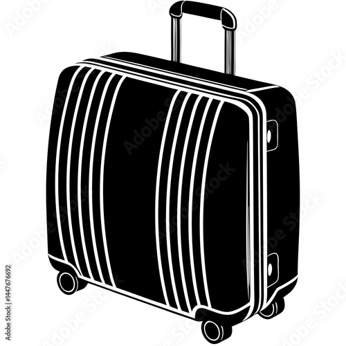 vector illustration of a suitcase