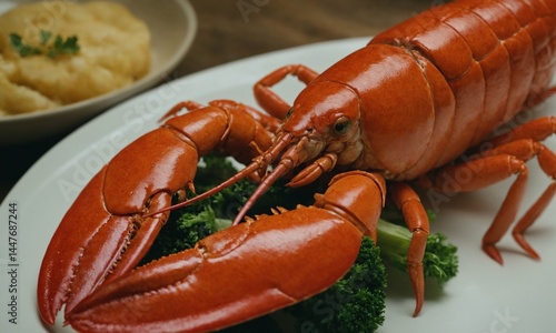 바닷가재 씨푸드 멋진 플레이팅