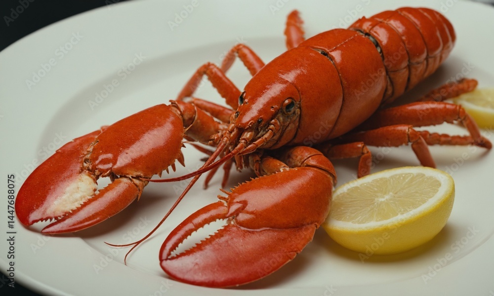 바닷가재 씨푸드 멋진 플레이팅