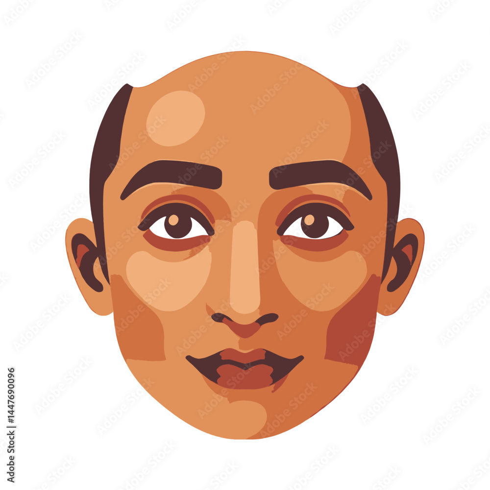 Cartoon_Portrait_of_a_Bald_Man_with_Brown_Eyes_and_a_Slight_Smile_Illustration_Character_Design_for_Animation_or_Graphic_Novel_Headshot_Avatar Cartoon_Portrait_of_a_Bald_Man_with_Brown_Eyes_and_a_Slight_Smile_Illustration_Character_Design_for_Animation_or_Graphic_Novel_Headshot_Avatar